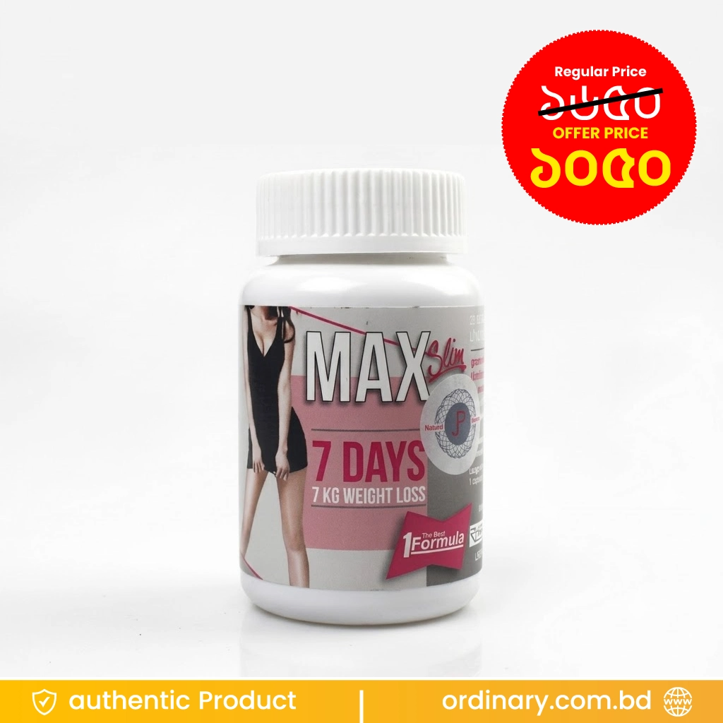 JP Max Slim 7 Days Weight Loss Capsule For Male & Female (30 EA)
