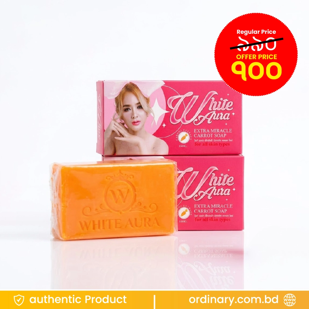 White Aura Extra Miracle Carrot Soap – 160g
