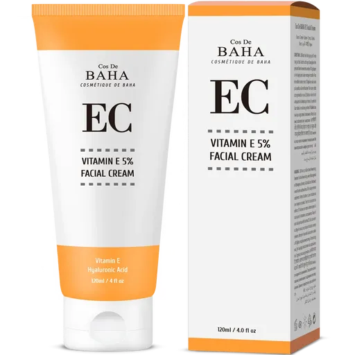 Cos De baha Vitamin E 5% with Niacinamide Facial (EC) Cream 120ml
