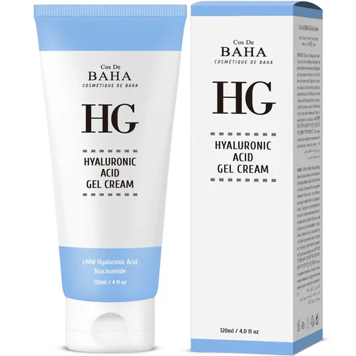 Cos de baha Pure Hyaluronic Acid + Niacinamide Gel Cream (HG) 120ml