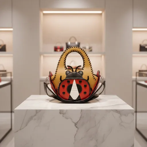 BUTTERFLY CONTRAST LARGE HANDBAG