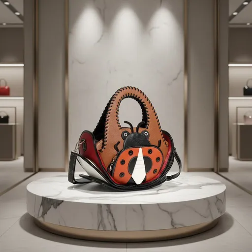 BUTTERFLY CONTRAST LARGE HANDBAG