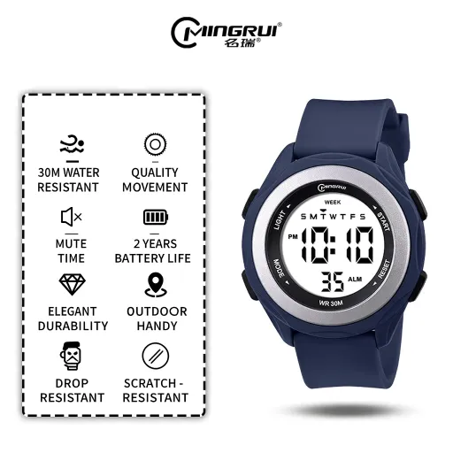 Mingrui 30M Waterproof Digital Sports Watch – Outdoor Pro Edition