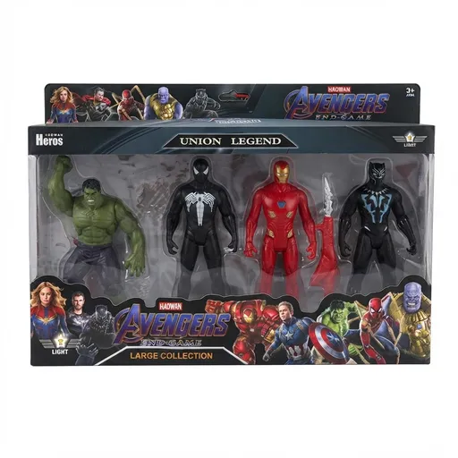 Superhero Action Figure Toy Set – 4 Pieces 