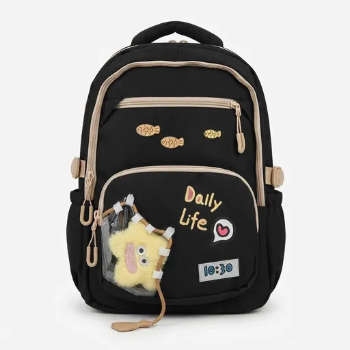 Lavender Daily Life Multi-Pocket School Backpack