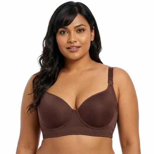 🏆 Skin-Friendly push-up-light-padded-bra-coffee