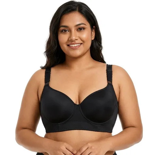 🏆 Skin-Friendly push-up-light-padded-bra-black