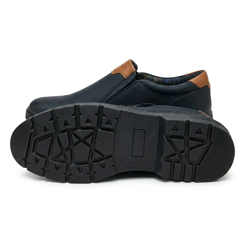 Premium Black Slip-On over sized Formal Shoes