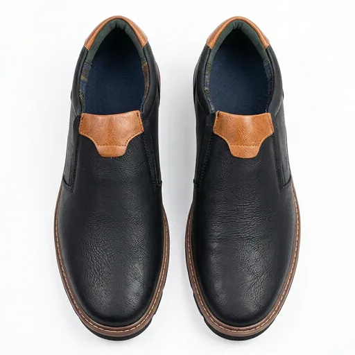 Premium Black Slip-On over sized Formal Shoes