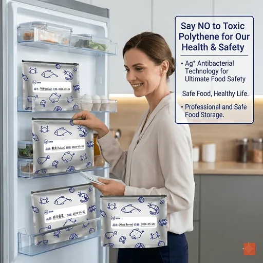 12 Pcs Aluminum Foil Freezer Zip Lock Bags 