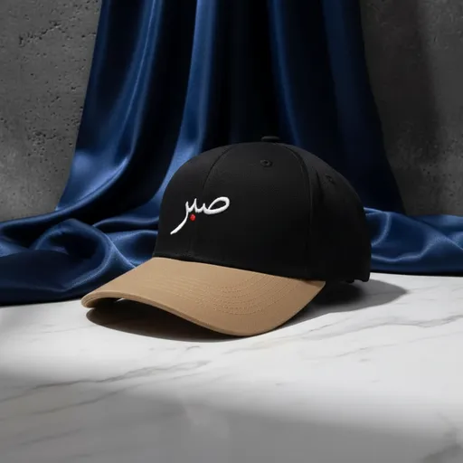 CapOn Sabr Islamic Embroidered Baseball Cap | Black & Brown