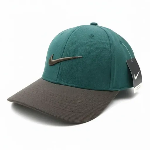 Nike Dri-FIT Club Structured Swoosh Cap –Jade & Brown