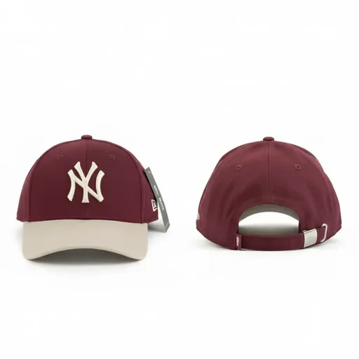 New Era New York Yankees Adjustable Cap – Burgundy & Light Cream | Premium Sports Hat
