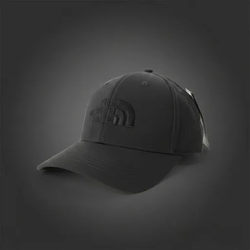 The North Face Sustainable Black Cap – ’66 Laser Cut Classic with Black Logo