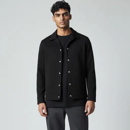 BLACK RUGGED EDGE MEN'S SHACKET