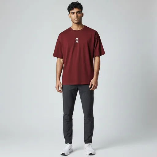 MAROON DAVENOR EDGE DROP SHOULDER 