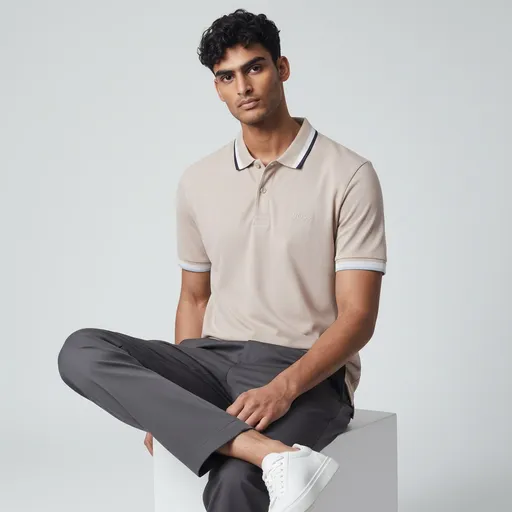 CREAM ELITE CRAFT POLO SHIRT