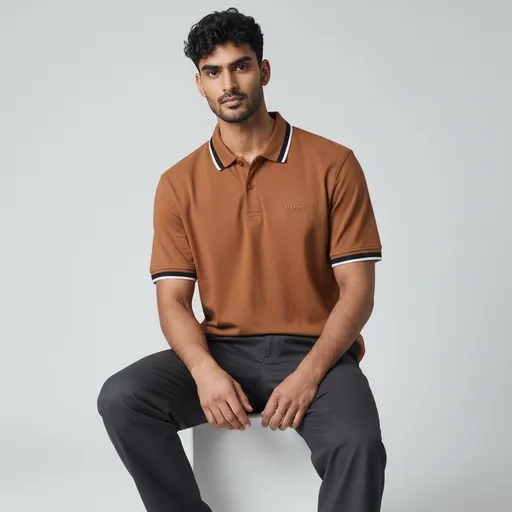 BROWN ELITE CRAFT POLO SHIRT