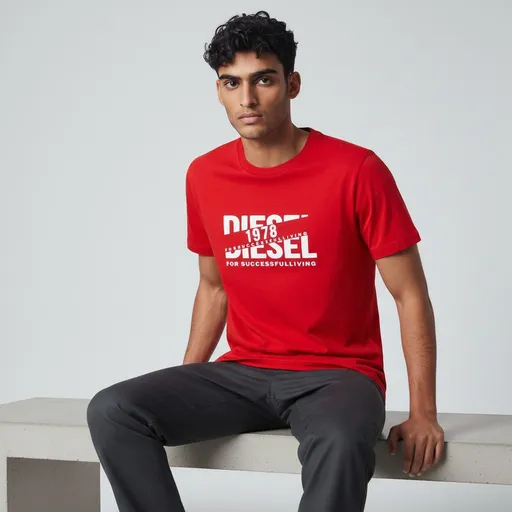 RED REGAL FIT T-SHIRT