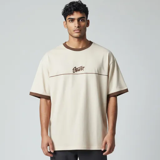 BEIGE STREET FORM DROP SHOULDER