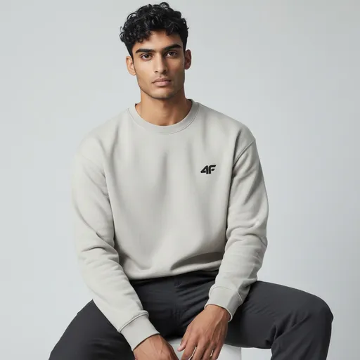 GRAY WINTER EDGE SWEATSHIRT