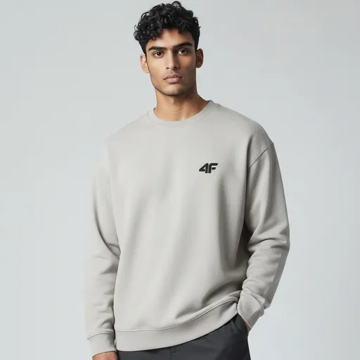 GRAY WINTER EDGE SWEATSHIRT