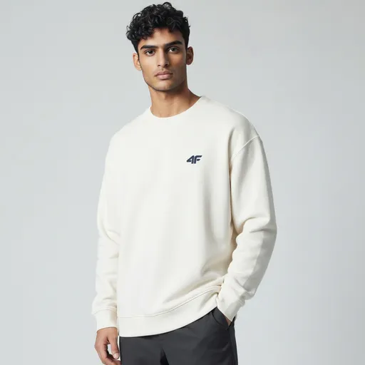 WHITE SOFT PEAK SWEATSHIRT