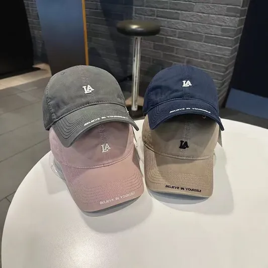 "Spring Thin Embroidery Baseball Cap | Unisex Casual & Trendy Cap"