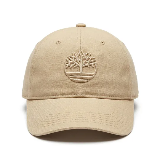 Timberland Soundview Cotton Canvas Baseball Cap Beige