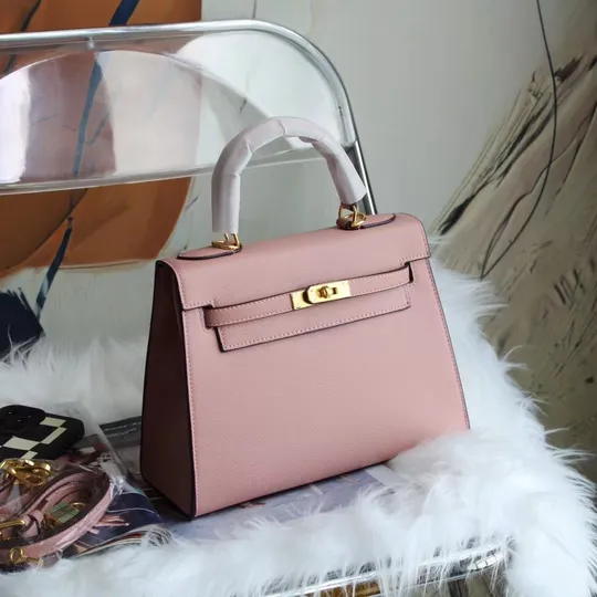 Kelly Bag Genuine Leather Women's Hand Bag 
