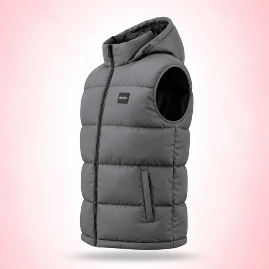 Boss  Down Vest Gray