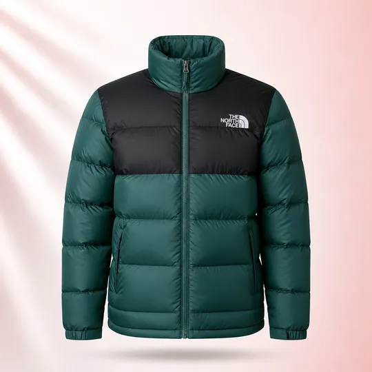 The North Face EREBUS - Down jacket (700 Series) Black and Green