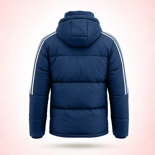 Adidas Premium Sherpa Heavy Hooded Jacket Navy Blue