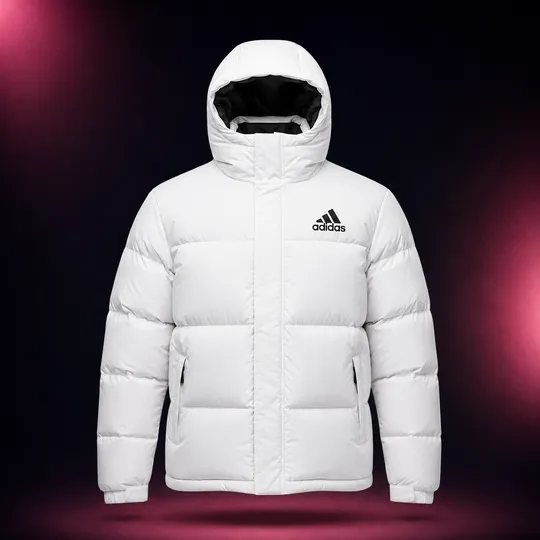 Adidas Premium Sherpa Heavy Hooded Jacket White