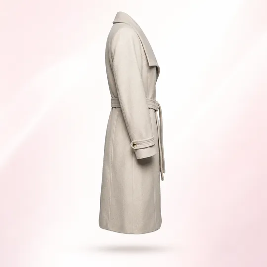 Women New Premium Long Coat White