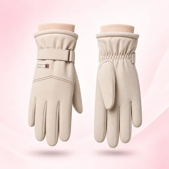 Woman Hand Gloves- Beige