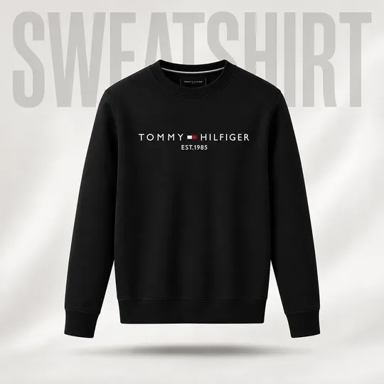 Tommy Hilfiger Brushed Fleece Sweatshirt Black