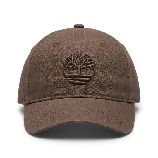 Timberland Soundview Cotton Canvas Baseball Cap Coffee