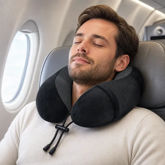 Memory Foam Pillow Black