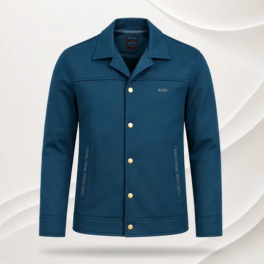 Premium Casual Shacket-Navy Blue