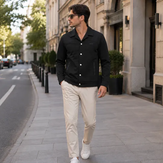 Premium Casual Shacket-Black Product Code