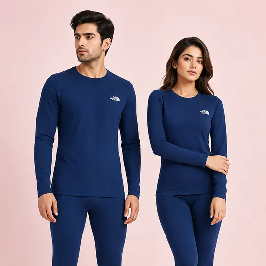 Premium cold-proof Unisex Thermal Base Layer Set - Navy