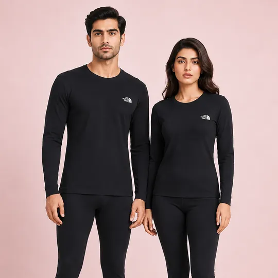 Premium Heat Lock Thermal Base Layer Set - Black