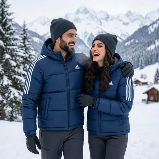 Adidas Premium Unisex Sherpa Jacket Blue