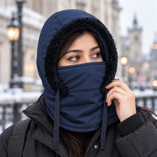 Winter Face Mask-Blue
