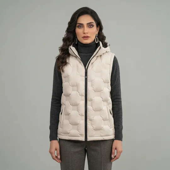 The North Face EREBUS -1996 Nuptse Down Vest Off White