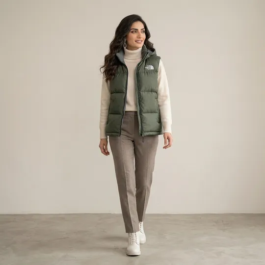 The North Face EREBUS -1996 Nuptse Down Vest Green 