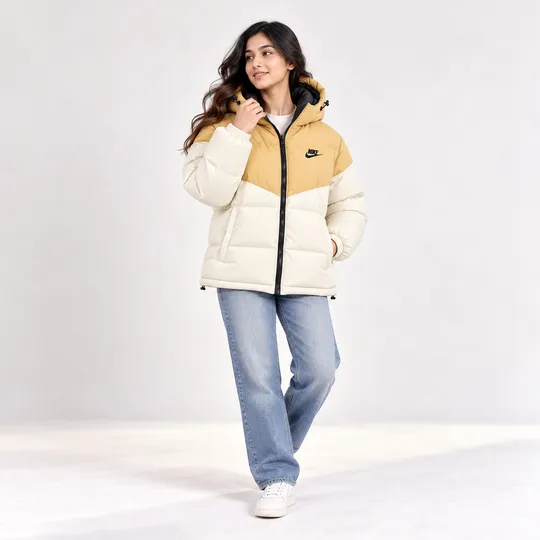 Nike Winter Shield  Puffer Jacket Brown With White