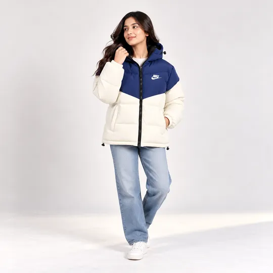 Nike Snowpeak puffer Winter Shield Blue With White