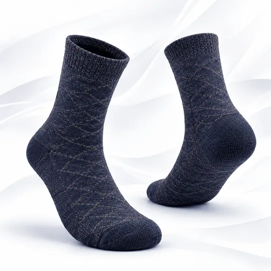 Imported Woolen Unisex -30°C Rated Thermal Socks Blue